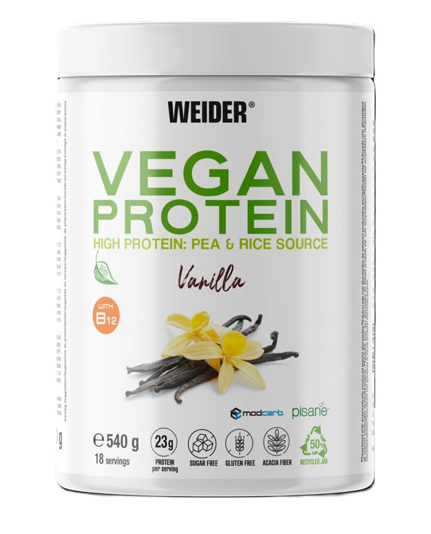 Weider - Vegan Protein, Vanilla - 540g