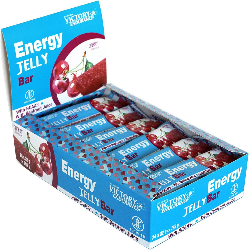 Weider - Joe Weider Victory Endurance Energy Jelly Bar, Cherry - 24 x 32g