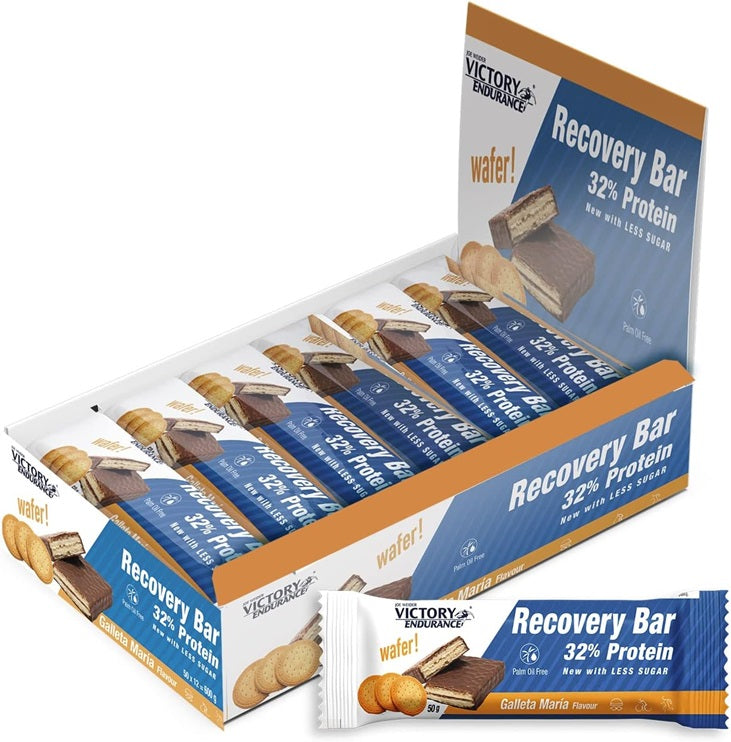 Weider - Joe Weider Victory Endurance Recovery Bar, Galleta Maria - 12 x 50g