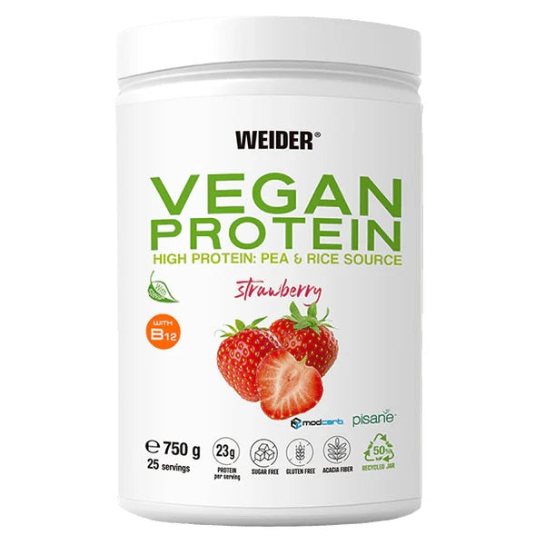 Weider - Vegan Protein, Strawberry - 750g