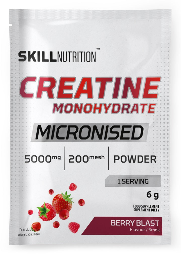Skill Nutrition - Micronised Creatine Monohydrate, Berry Blast - 6g (1 serving)