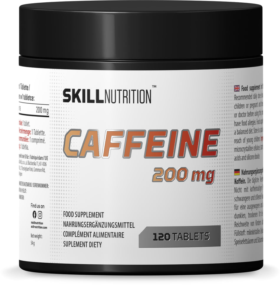 Skill Nutrition - Caffeine, 200mg - 120 tabs