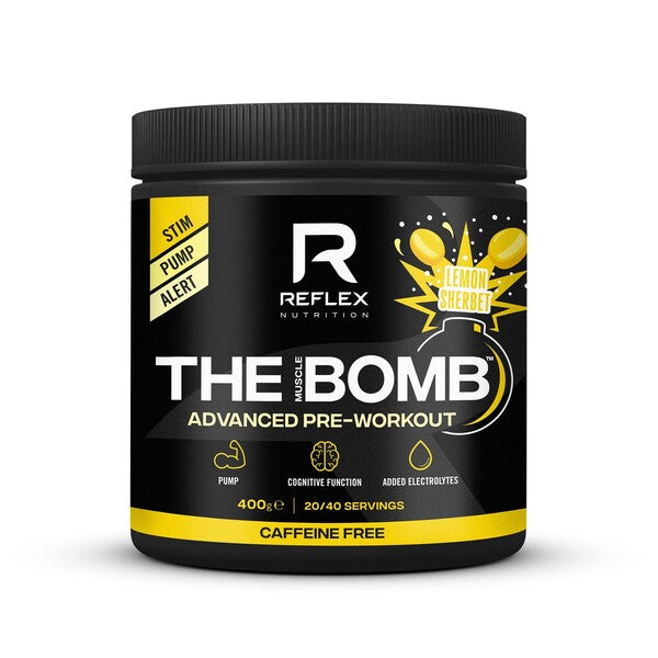 Reflex Nutrition The Muscle Bomb Caffeine Free Lemon Sherbet - 400g