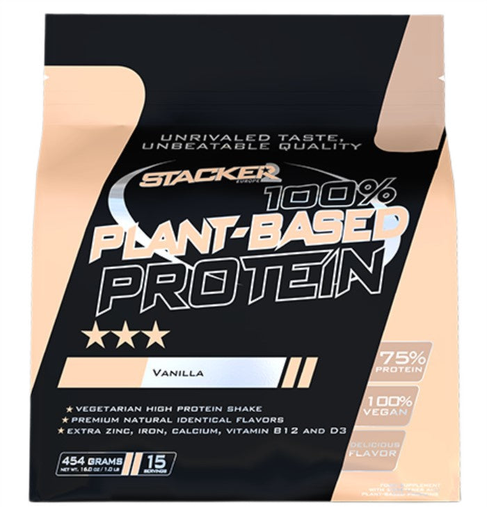 Stacker2 Europe - 100% Plant Based Protein, Vanilla - 454g