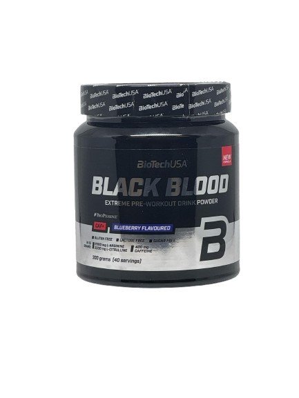 BioTechUSA - Black Blood CAF+, Blueberry - 300g