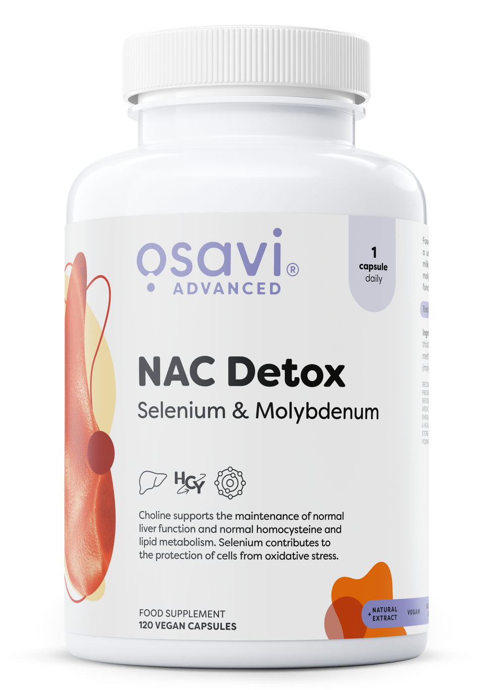 Osavi - NAC Detox, Selenium & Molybdenum - 120 vegan caps