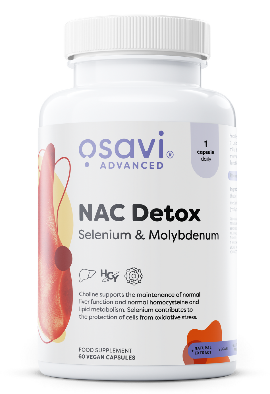 Osavi - NAC Detox, Selenium & Molybdenum - 60 vegan caps