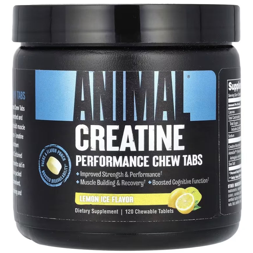 Animal Creatine Chews Lemon Ice 120 chewable tablets