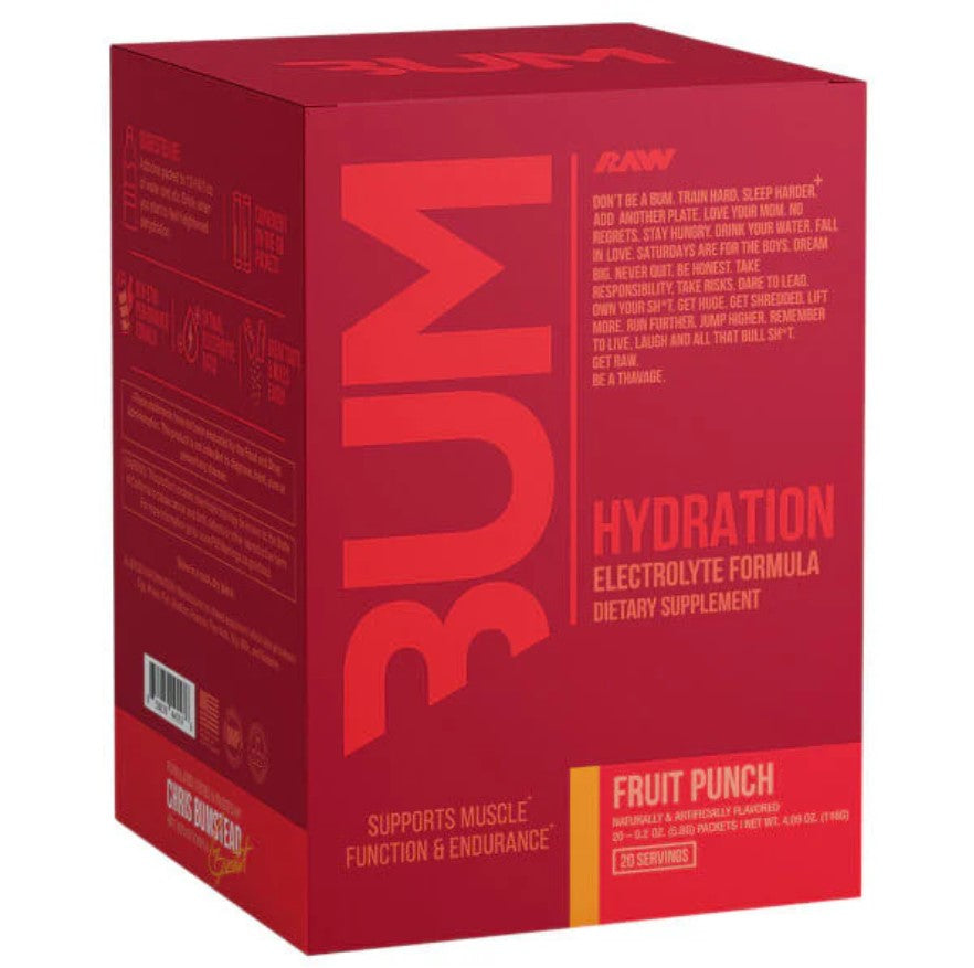 Raw Nutrition Bum Hydration Fruit Punch - 20 x 5.8g