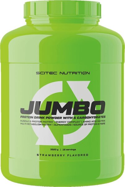 SciTec - Jumbo, Strawberry - 3520g