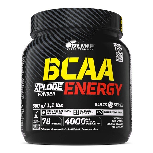 Olimp Nutrition - BCAA Xplode Energy, Xplosive Cola - 500g
