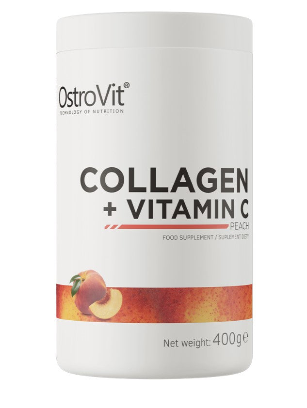 OstroVit - Collagen + Vitamin C, Peach - 400g