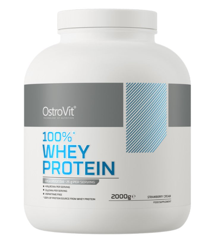 OstroVit - 100% Whey Protein, Strawberry Cream - 2000g