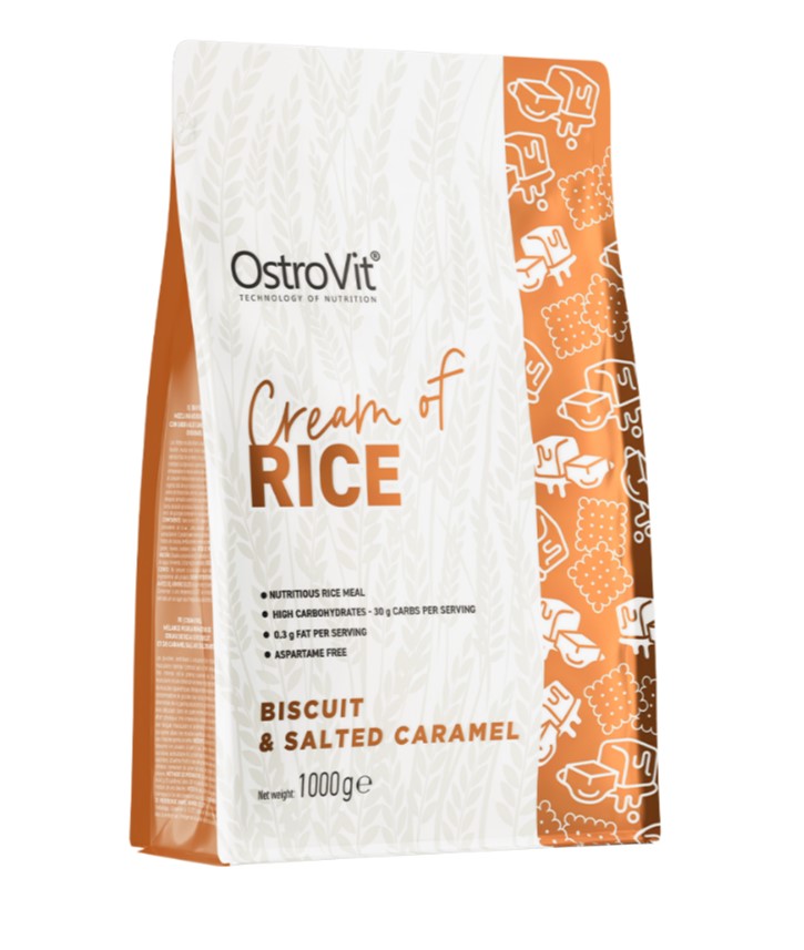 OstroVit - Cream of Rice, Biscuit & Salted Caramel - 1000g