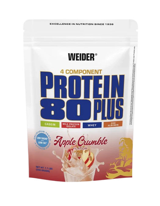 Weider - Protein 80 Plus, Apple Crumble - 500g