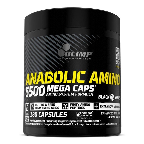 Olimp Nutrition - Anabolic Amino 5500, Mega Caps - 180 caps