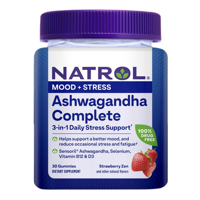 Natrol Ashwagandha Complete Strawberry Zen - 30 gummies