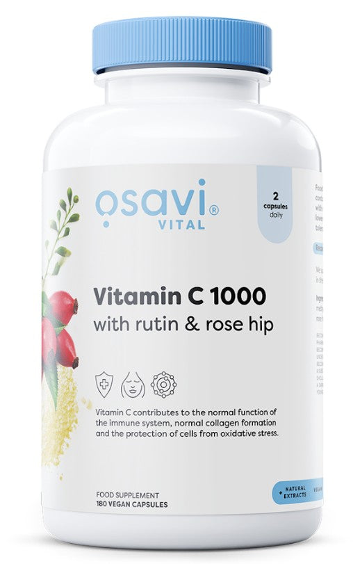 Osavi - Vitamin C1000 with Rutin & Rose Hip - 180 vegan caps