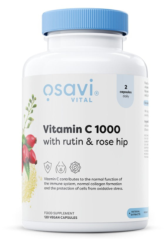 Osavi - Vitamin C1000 with Rutin & Rose Hip - 120 vegan caps