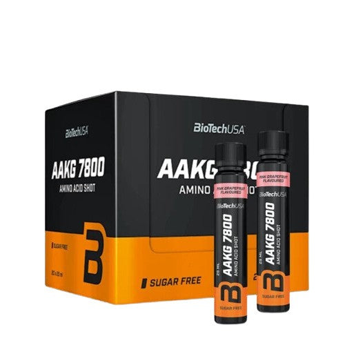 BioTechUSA - AAKG 7800, Pink Grapefruit - 20 x 25 ml.