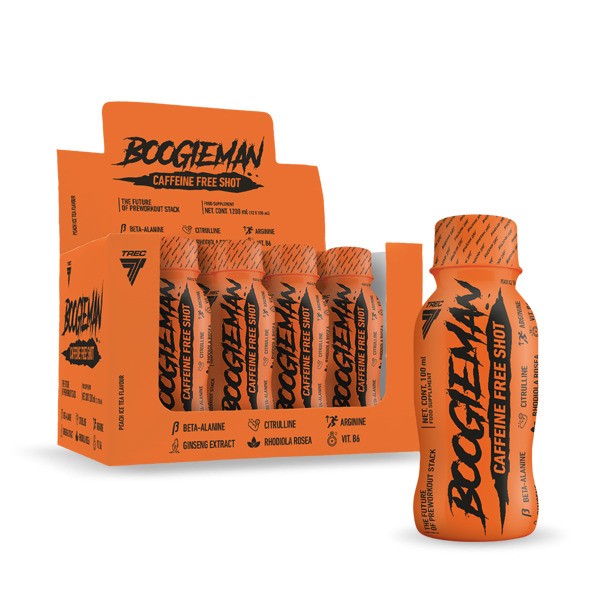 Trec Nutrition - BoogieMan Shot, Peach Ice Tea - 12 x 100 ml.