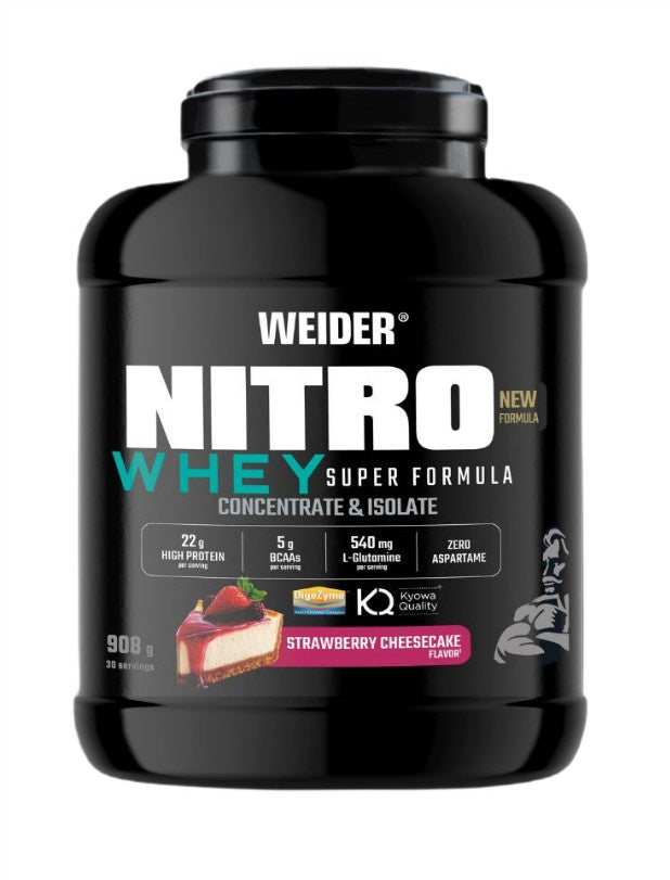 Weider - Nitro Whey Super Formula, Strawberry Cheesecake - 908g