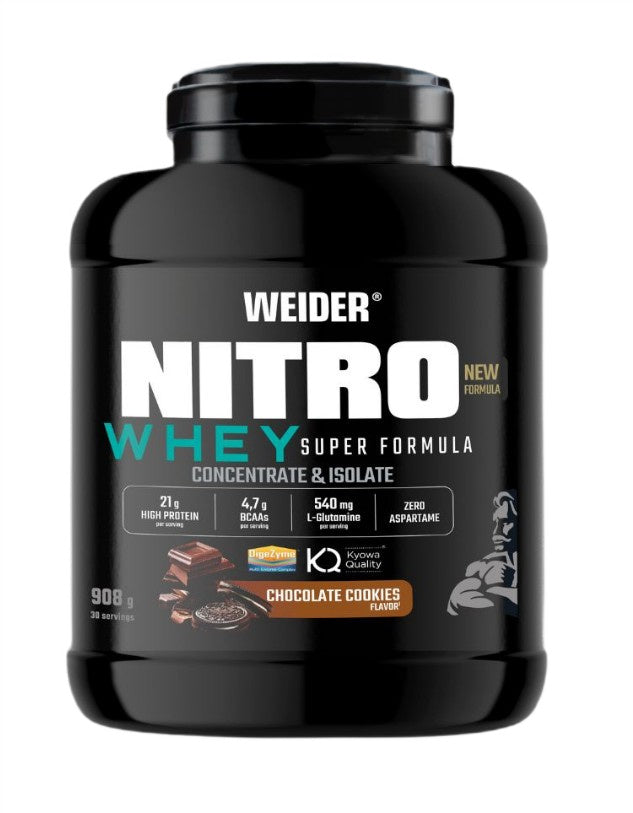 Weider - Nitro Whey Super Formula, Chocolate Cookies - 908g