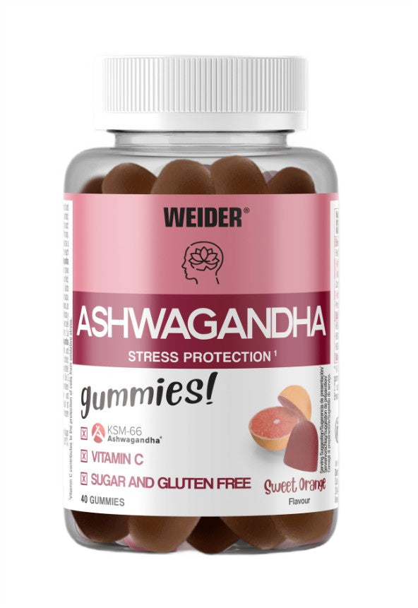Weider - Ashwagandha Gummies, Sweet Orange - 40 gummies
