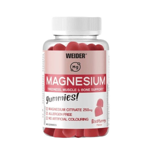 Weider - Magnesium Gummies, Raspberry - 48 gummies