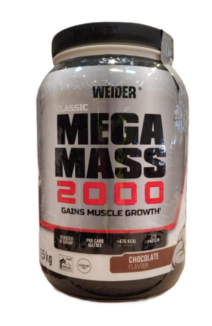 Weider - Mega Mass 2000, Chocolate - 1500g