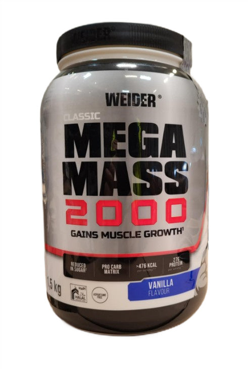Weider - Mega Mass 2000, Vanilla - 1500g