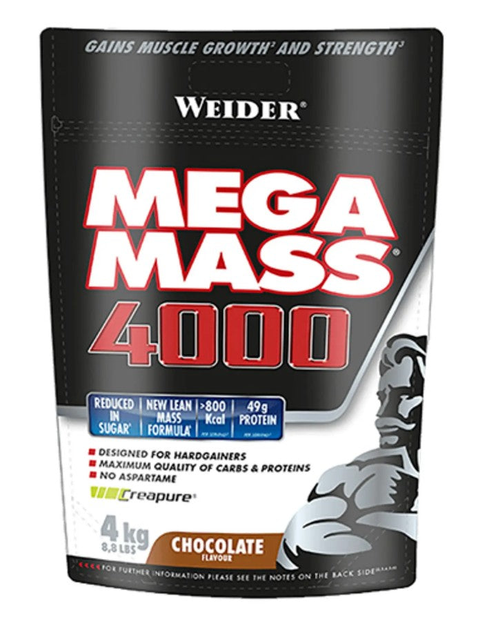 Weider - Mega Mass 4000, Chocolate - 4000g