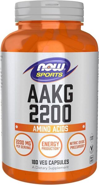 NOW Foods - AAKG 2200 - 180 vcaps