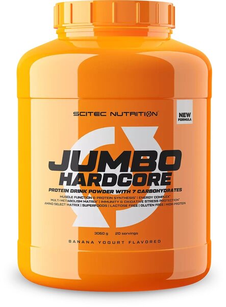 SciTec - Jumbo Hardcore, Banana Yogurt - 3060g