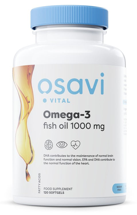 Osavi - Omega-3 Fish Oil Molecularly Distilled, 1000mg (Lemon) - 120 softgels