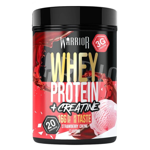 Warrior Whey Protein + Creatine Strawberry Creme - 500g