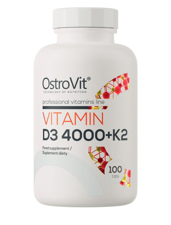 OstroVit - Vitamin D3 4000 + K2 - 100 tablets