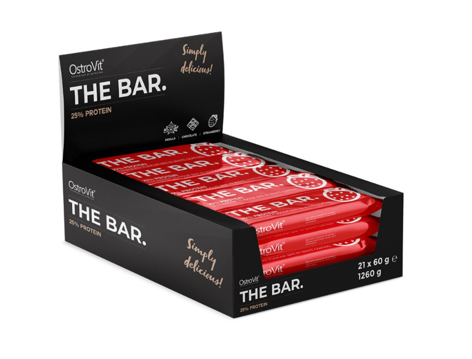 OstroVit - The Bar 25% Protein, Strawberry - 21 x 60g