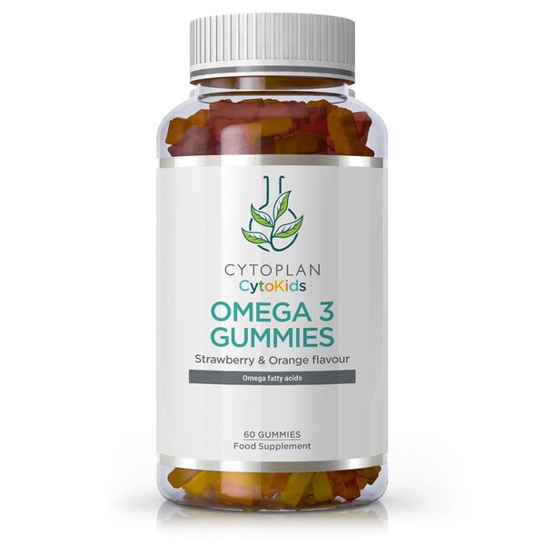 Cytoplan Kid's Omega 3 Gummies Strawberry & Orange - 60 gummies