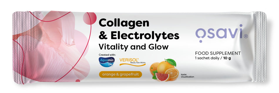 Osavi - Collagen Electrolytes Vitality and Glow, Orange & Grapefruit - 10g (1 serving)