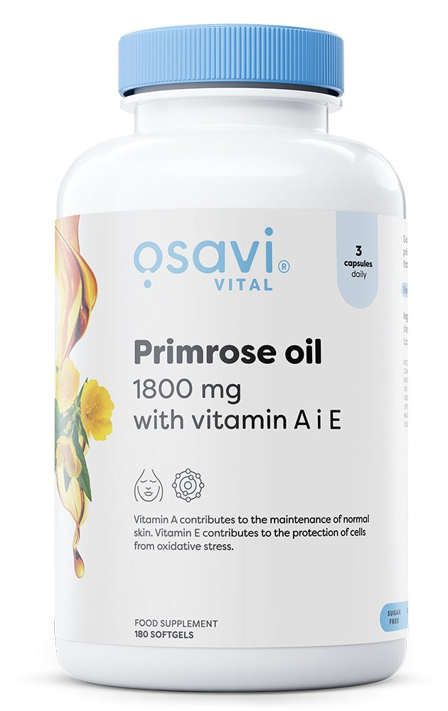 Osavi - Primrose Oil with Vitamin A & E, 1800mg - 180 softgels