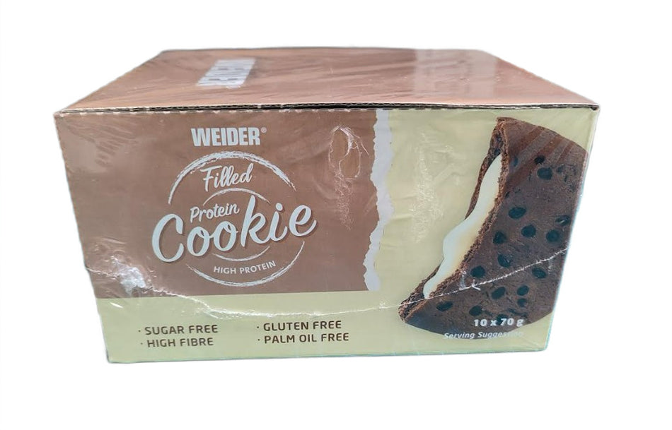 Weider - Filled Protein Cookie, Chocolate-Vanilla - 10 x 70g