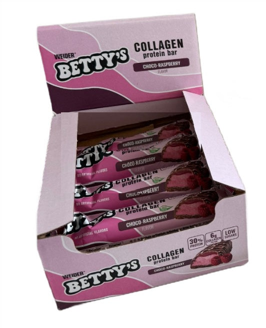 Weider - Betty's Collagen Protein Bar, Choco-Raspberry - 12 x 50g