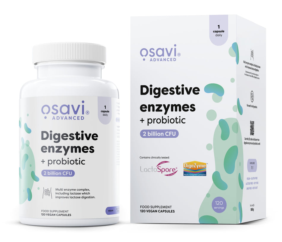 Osavi - Digestive enzymes + probiotic - 120 vegan caps