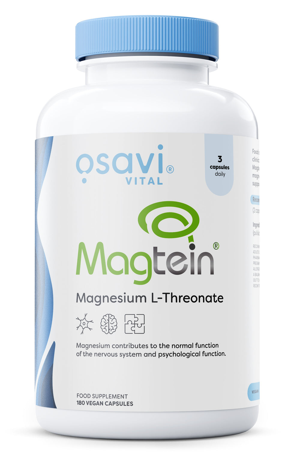 Osavi - Magtein Magnesium L-threonate - 180 vegan caps