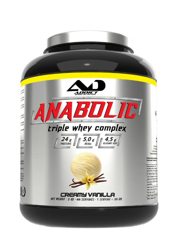 Addict Sport Nutrition Anabolic Triple Whey Complex Creamy Vanilla 2000g