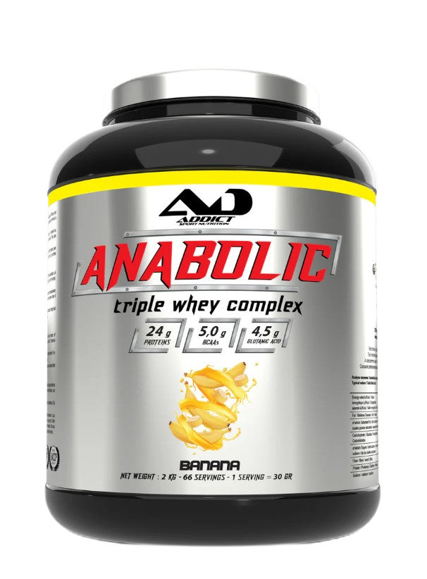 Addict Sport Nutrition Anabolic Triple Whey Complex Banana 2000g