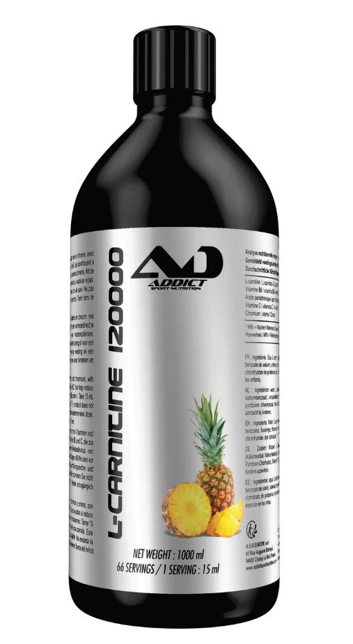 Addict Sport Nutrition L-Carnitine 120000 Tropical Pineapple 1000 ml