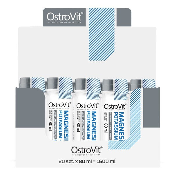 OstroVit - Magnesium Potassium + B6 Shot, Lemon Lime Grape - 20 x 80 ml.