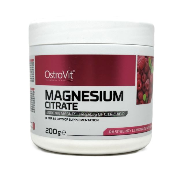 OstroVit - Magnesium Citrate, Raspberry Lemonade with Mint - 200g